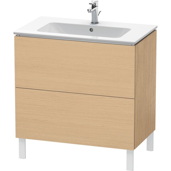 Duravit L-Cube Two Drawer Floorstanding Vanity Unit Natural Oak LC662603030 - main